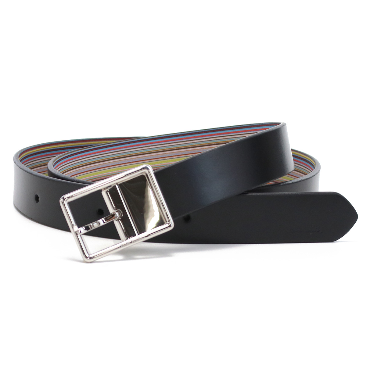 ポールスミス Paul Smith メンズベルト ブランドM1A5152 CC2FMU 92Aブラック マルチカラー belt-01 - 画像 (2)
