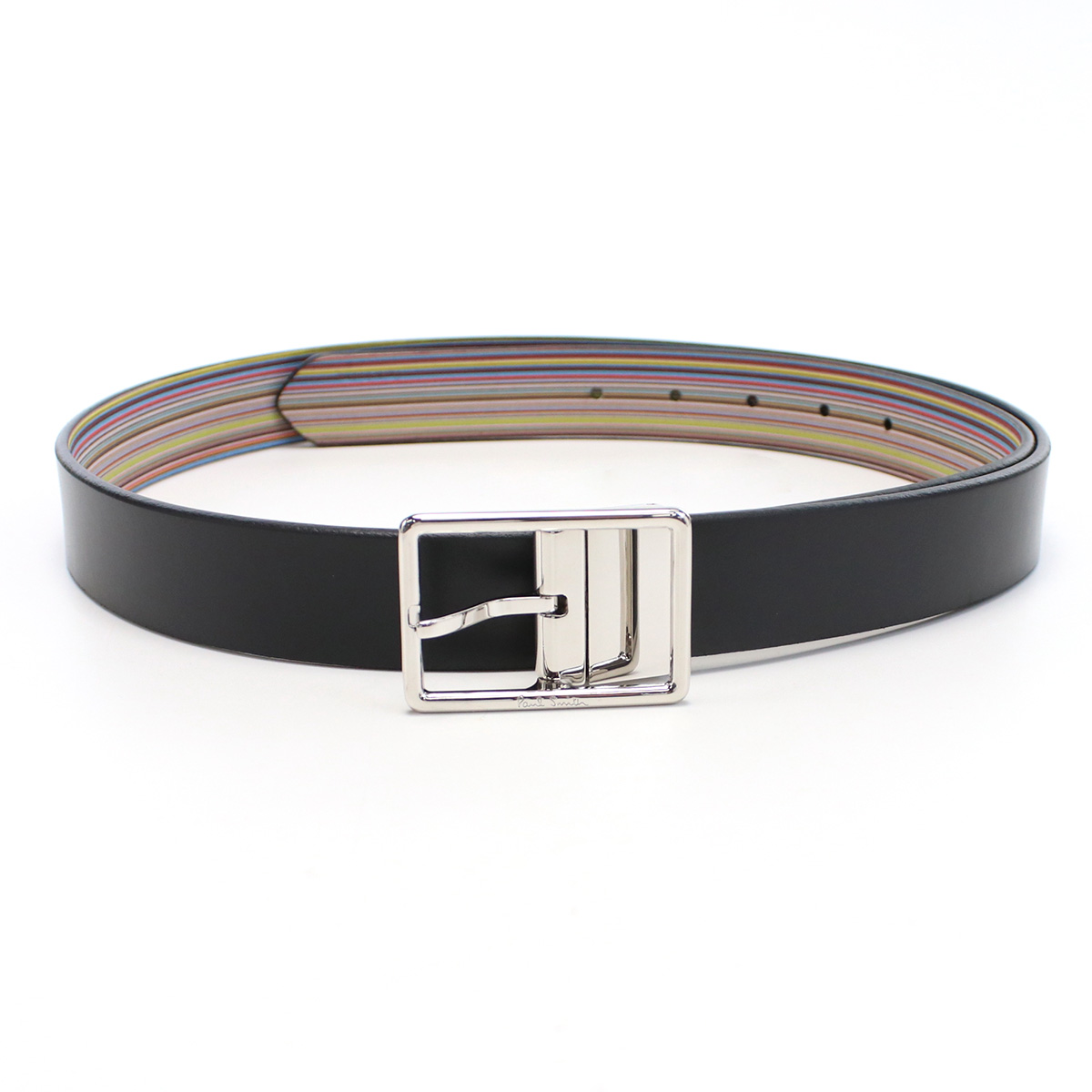 ポールスミス Paul Smith メンズベルト ブランドM1A5152 CC2FMU 92Aブラック マルチカラー belt-01 - 画像 (4)