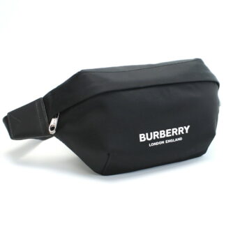バーバリー BURBERRY  ボディバッグ ロゴプリント ナイロン ソニー ブランド8049095　A1189BLACK　ブラック　bag-01