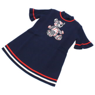 バーバリー BURBERRY キッズ ワンピース お呼ばれワンピース ギフト8052636 A1222NAVY kb-01