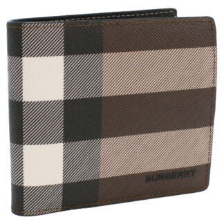 バーバリー BURBERRY 2つ折り財布 小銭入れ付き ブランド8052802 A8900 ジャイアントチェックDARK BIRCH BROWN ブラウン系 マルチカラー wallet-01 mini-01