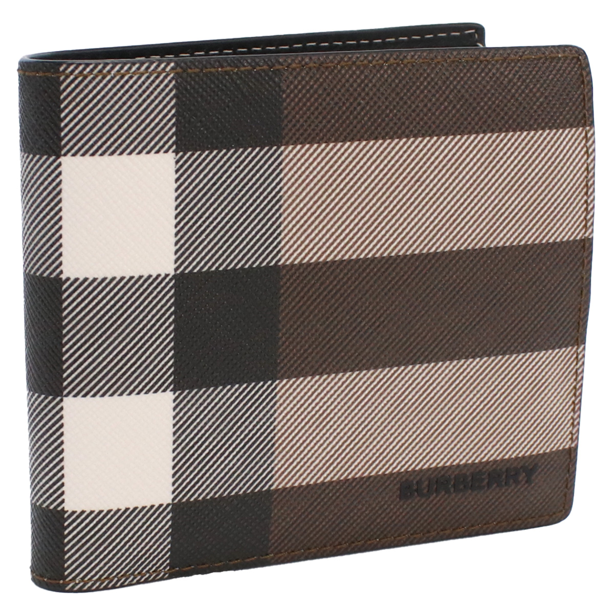 バーバリー BURBERRY 2つ折り財布 小銭入れ付き ブランド8052802 A8900 ジャイアントチェックDARK BIRCH BROWN ブラウン系 マルチカラー wallet-01 mini-01 - 画像 (2)
