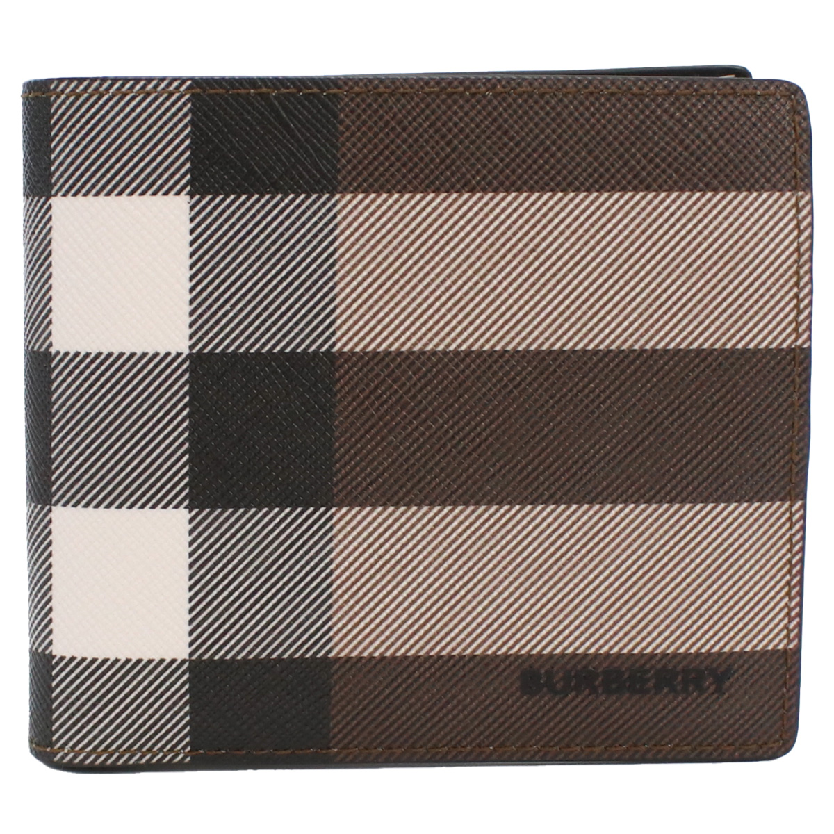 バーバリー BURBERRY 2つ折り財布 小銭入れ付き ブランド8052802 A8900 ジャイアントチェックDARK BIRCH BROWN ブラウン系 マルチカラー wallet-01 mini-01 - 画像 (3)