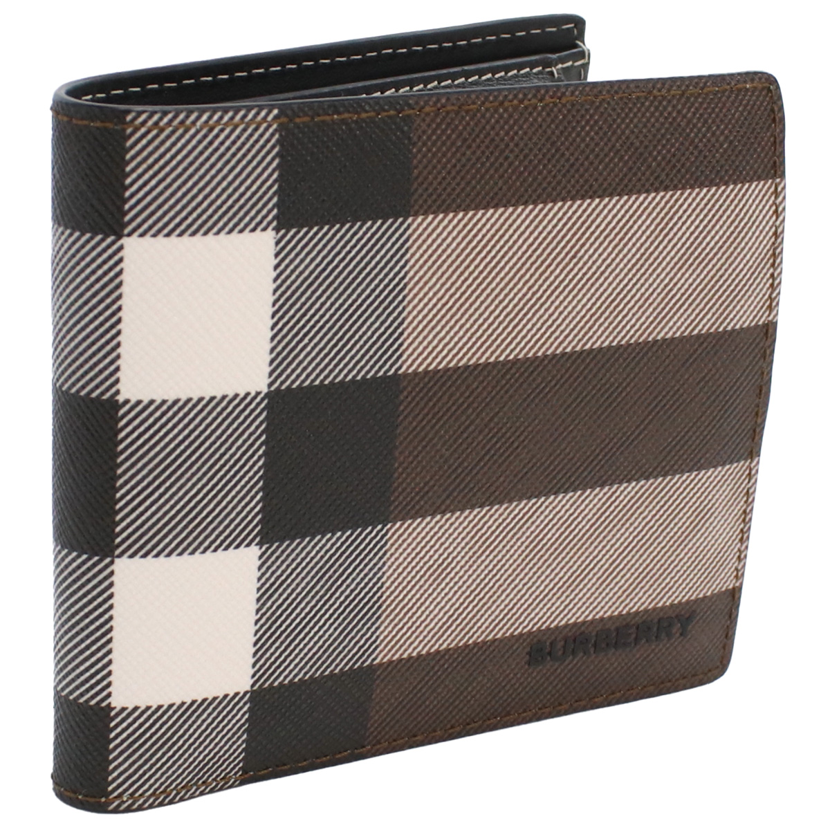 バーバリー BURBERRY 2つ折り財布 小銭入れ付き ブランド8052802 A8900 ジャイアントチェックDARK BIRCH BROWN ブラウン系 マルチカラー wallet-01 mini-01 - 画像 (4)
