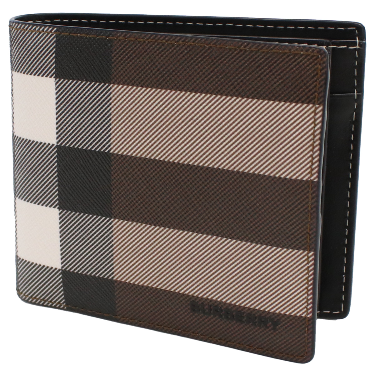 バーバリー BURBERRY 2つ折り財布 小銭入れ付き ブランド8052802 A8900 ジャイアントチェックDARK BIRCH BROWN ブラウン系 マルチカラー wallet-01 mini-01 - 画像 (5)