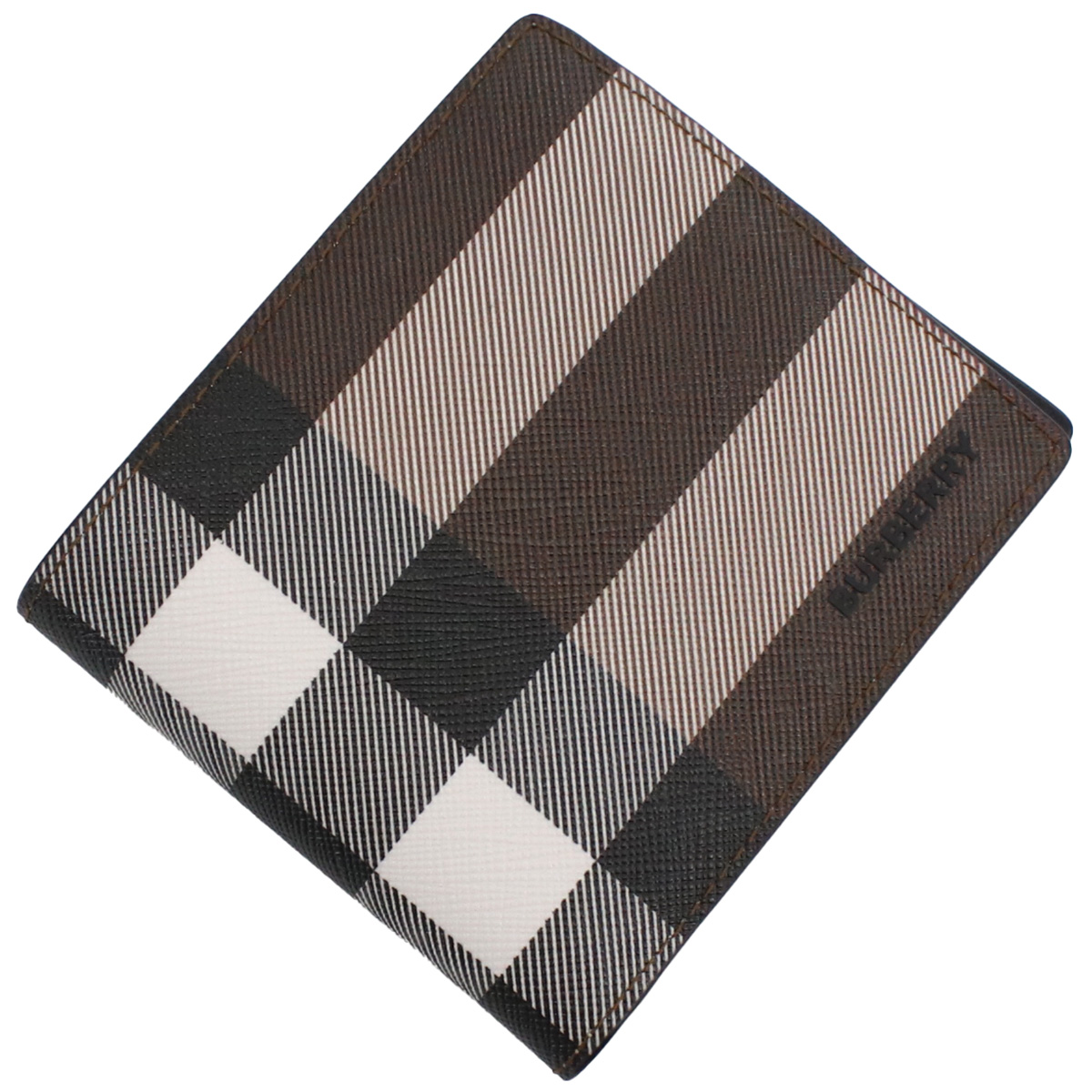 バーバリー BURBERRY 2つ折り財布 小銭入れ付き ブランド8052802 A8900 ジャイアントチェックDARK BIRCH BROWN ブラウン系 マルチカラー wallet-01 mini-01 - 画像 (6)