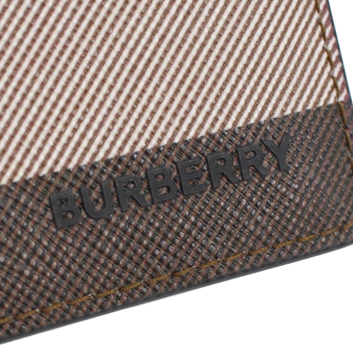 バーバリー BURBERRY 2つ折り財布 小銭入れ付き ブランド8052802 A8900 ジャイアントチェックDARK BIRCH BROWN ブラウン系 マルチカラー wallet-01 mini-01 - 画像 (8)