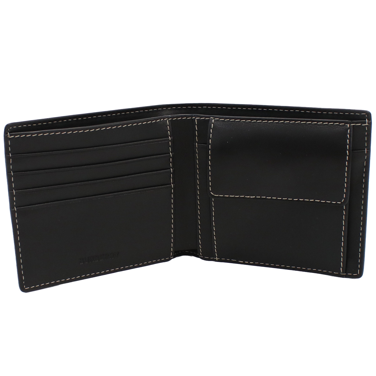 バーバリー BURBERRY 2つ折り財布 小銭入れ付き ブランド8052802 A8900 ジャイアントチェックDARK BIRCH BROWN ブラウン系 マルチカラー wallet-01 mini-01 - 画像 (9)