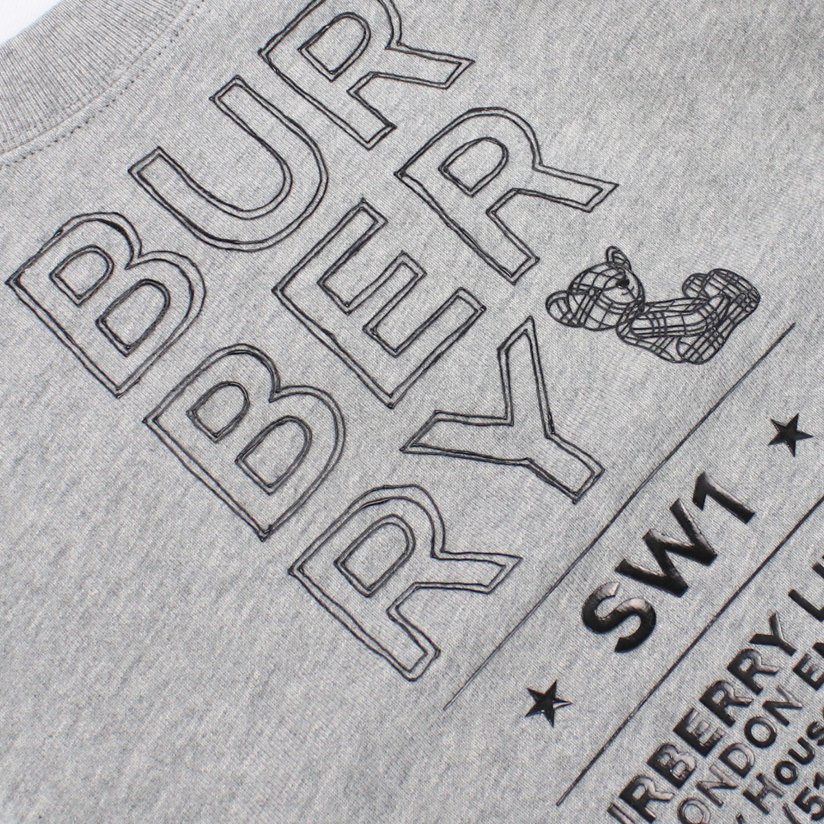 バーバリー BURBERRY キッズ-スウェット8053818 A1216GREY MELANGE グレー系 kb-01 - 画像 (6)