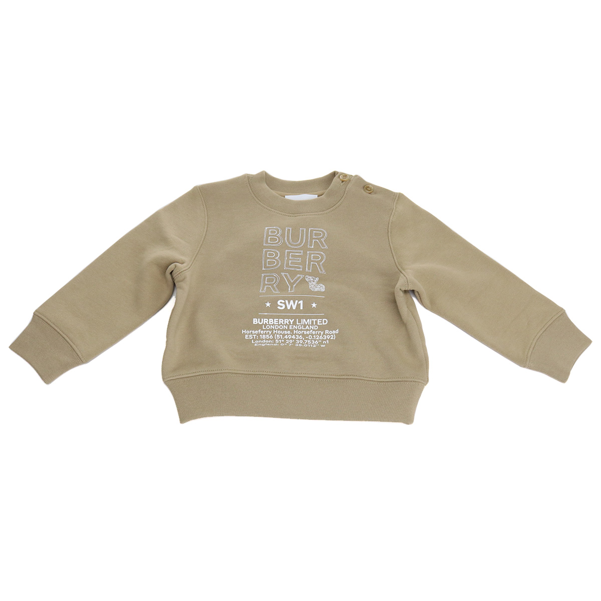 バーバリー BURBERRY ベビー-スウェット トレーナー8053820 A7026ARCHIVE BEIGE ベージュ系 kb-01 - 画像 (3)