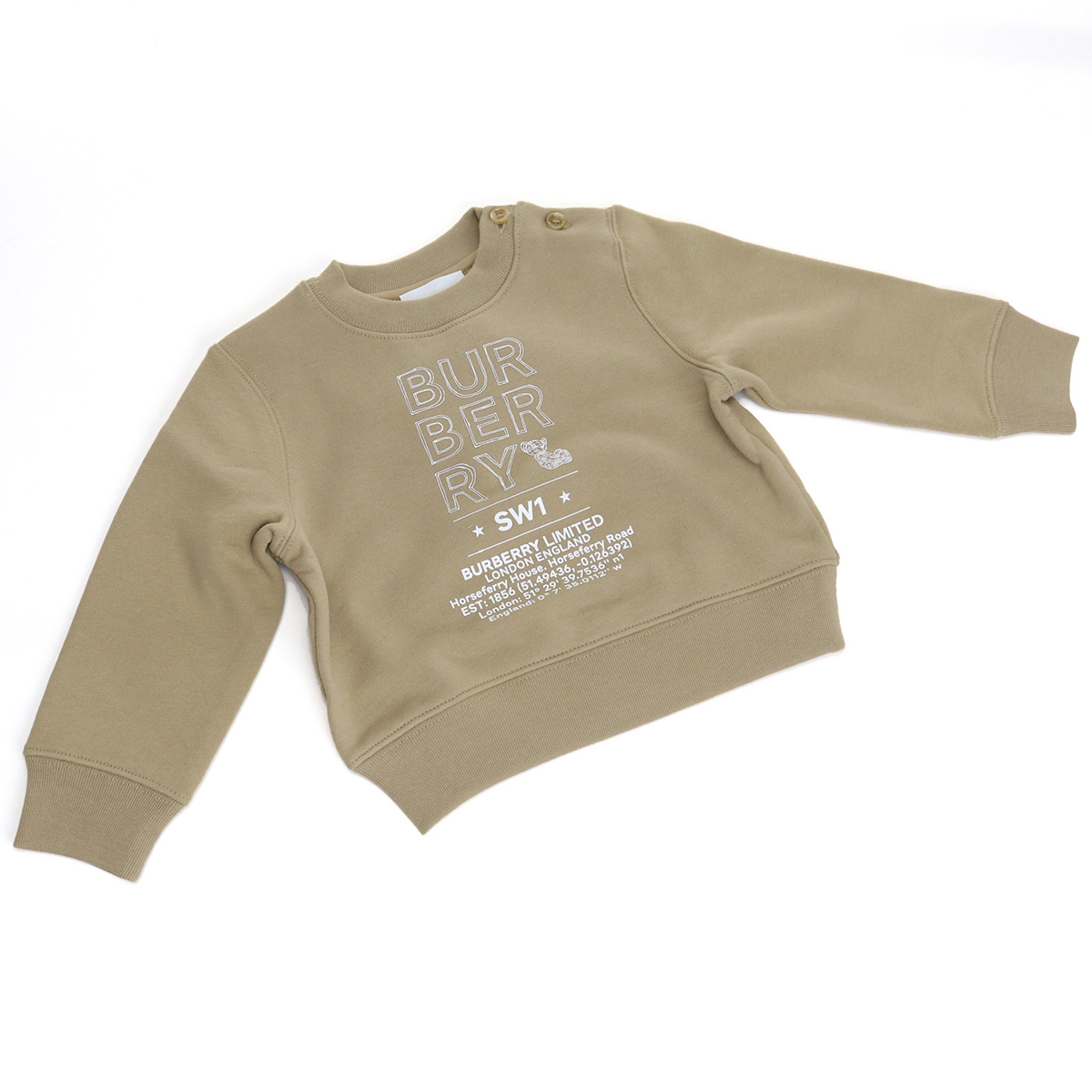バーバリー BURBERRY ベビー-スウェット トレーナー8053820 A7026ARCHIVE BEIGE ベージュ系 kb-01 - 画像 (4)