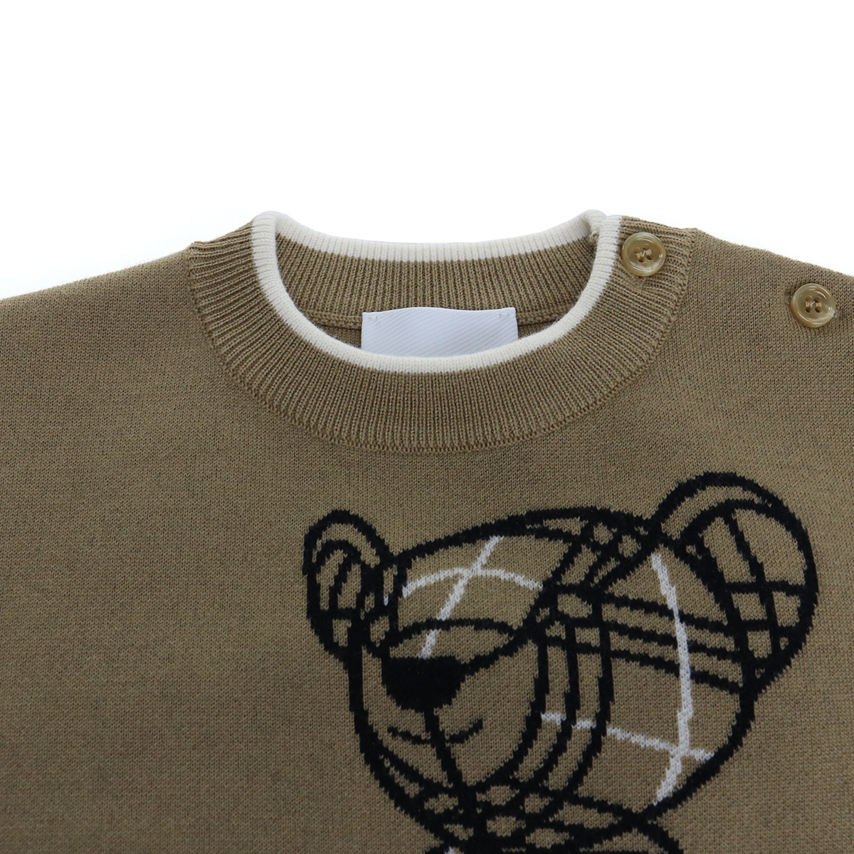 バーバリー BURBERRY ベビー-ロンパース ニット帽 セット8054231 A7026ARCHIVE BEIGE ベージュ系 kb-01 - 画像 (5)