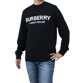 バーバリー BURBERRY メンズ-セーター,ニット ブランド ロゴ入り8054896 A1189BLACK ブラック warm-04