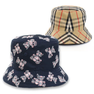 バーバリー BURBERRY キッズ-ハット リバーシブル 8055990 A1222NAVY ネイビー系 マルチカラー kb-01