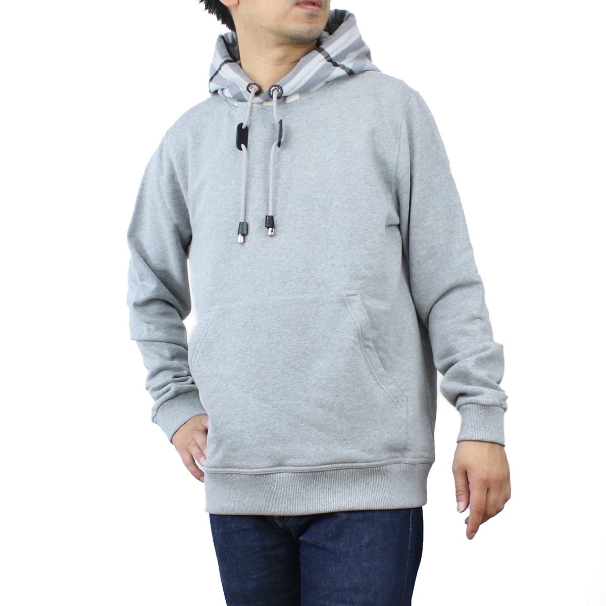 バーバリー BURBERRY メンズ-パーカー ブランド スウェット フーディー8057010 A2142PALE GREY MELANGE apparel-01