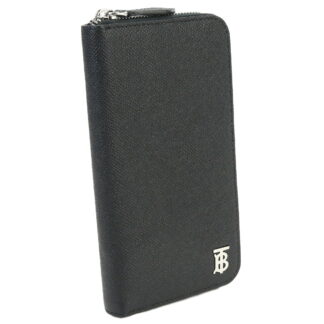 バーバリー BURBERRY 長財布ラウンドファスナー ブランド メンズ 8062696 A1189BLACK ブラック wallet-01