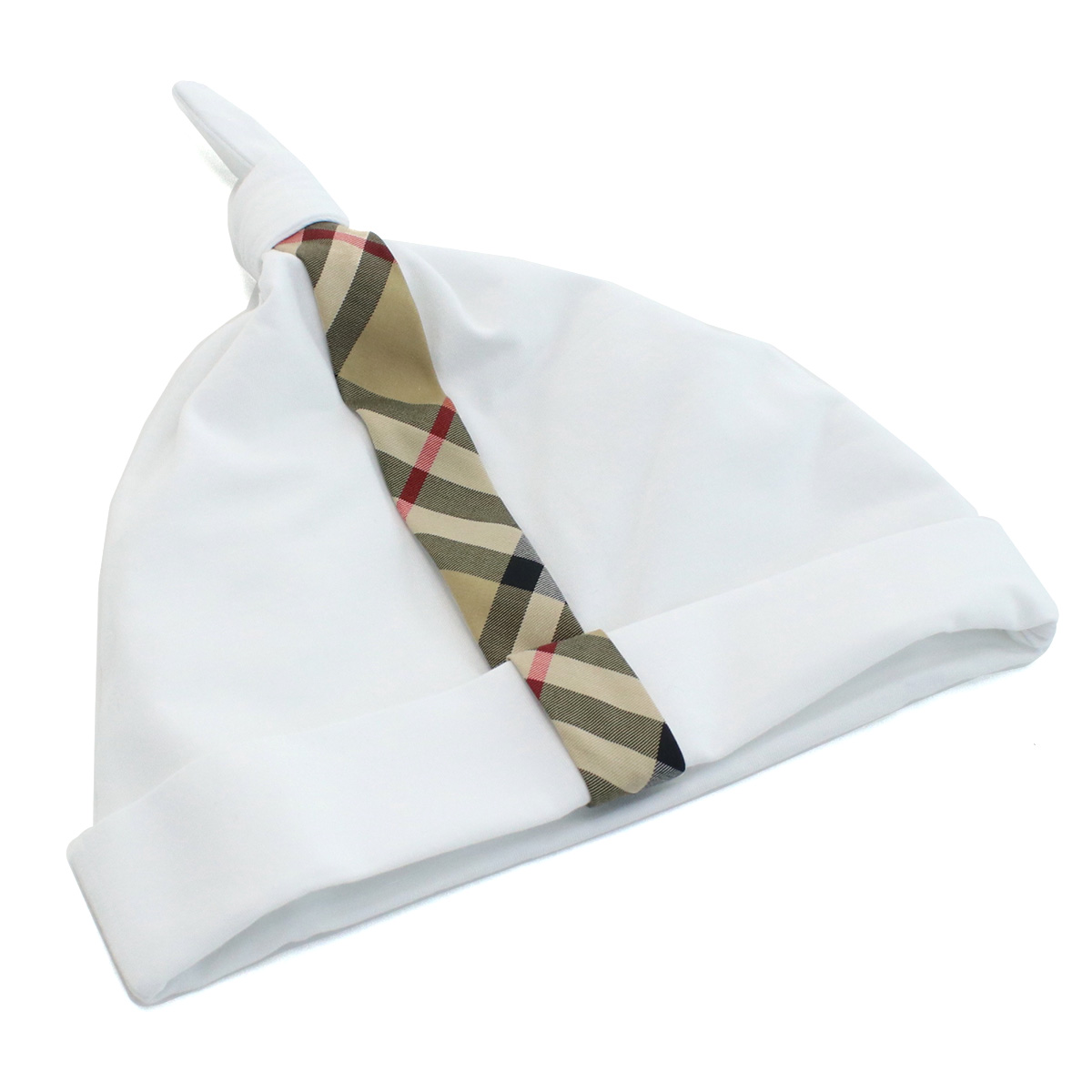 バーバリー BURBERRY ベビー ロンパース ブランド スタイ 帽子 3点セット8070264 A1464WHITE ホワイト系 kb-01 - 画像 (6)