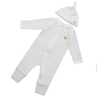 バーバリー BURBERRY ベビー ロンパース ブランド 帽子 2点セット8078864 A7168ARCHIVE BEIGE IP PAT ベージュ系 kb-01