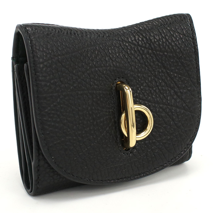 バーバリー BURBERRY ロッキングホース 三つ折り財布 小銭入付き ブランド8081669 A1189BLACK ブラック wallet-01 - 画像 (2)