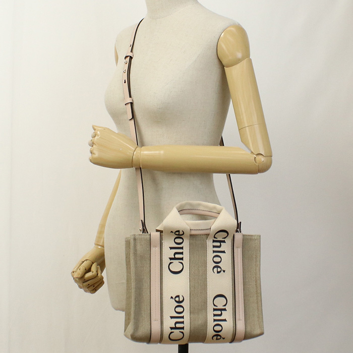 クロエ CHLOE トートバッグ ブランドCHC22AS397I26 6J5CEMENT PINK ベージュ系 ピンク系 bag-01 - 画像 (11)