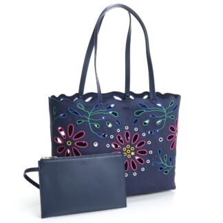 【22SS新作】 クロエ CHLOE  トートバッグ ブランドバッグCHC22SS493G24　4C4 Kamilla East-WestNAVY ネイビー系 bag-01