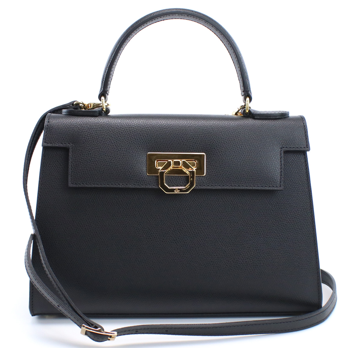 カルボッティ CARBOTTI ハンドバッグ 黒 ショルダー革 本革 フォーマルバッグ ELENA 243ブラック bag-01 - 画像 (2)