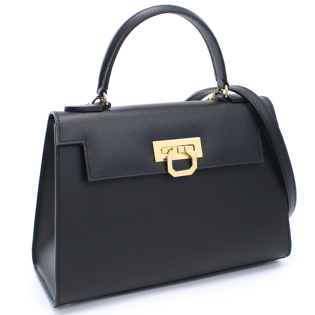 カルボッティ CARBOTTI ハンドバッグ 黒 ショルダー革 本革 フォーマルバッグ ELENA 243ブラック bag-01 - 画像 (4)