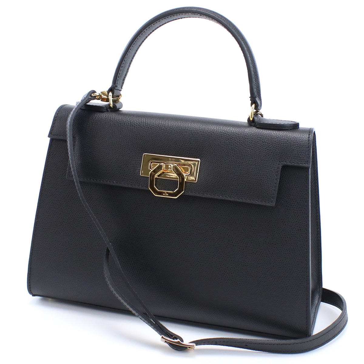 カルボッティ CARBOTTI ハンドバッグ 黒 ショルダー革 本革 フォーマルバッグ ELENA 243ブラック bag-01 - 画像 (5)