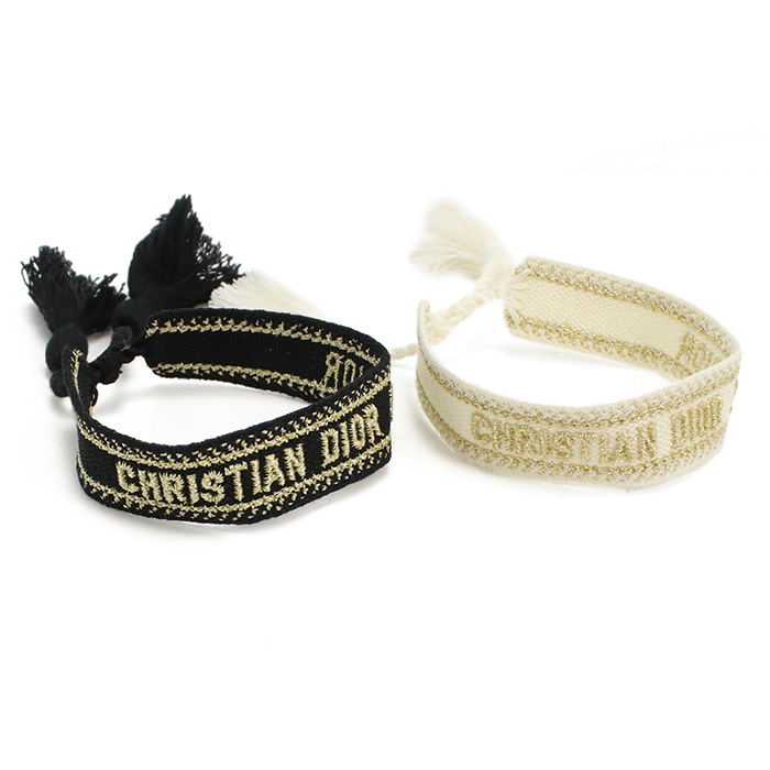 ディオール Christian Dior ブレスレット セット バングル J'ADIOR ディオール オブリーク ロゴB0961 ADRCO 08Wブラック ホワイト系 accessory-01 - 画像 (2)