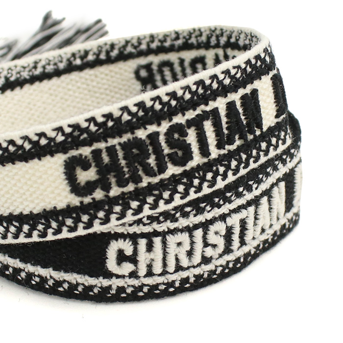 ディオール Christian Dior ブレスレット セット バングル J'ADIOR ディオール オブリーク ロゴB0961 ADRCO 09Wブラック ホワイト系 accessory-01 - 画像 (7)