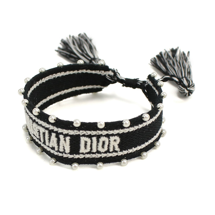 ディオール Christian Dior ブレスレット バングル ロゴB2260 WOMRS 020NERO ブラック accessory-01 - 画像 (3)