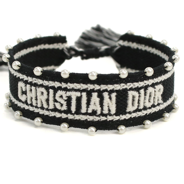 ディオール Christian Dior ブレスレット バングル ロゴB2260 WOMRS 020NERO ブラック accessory-01 - 画像 (5)