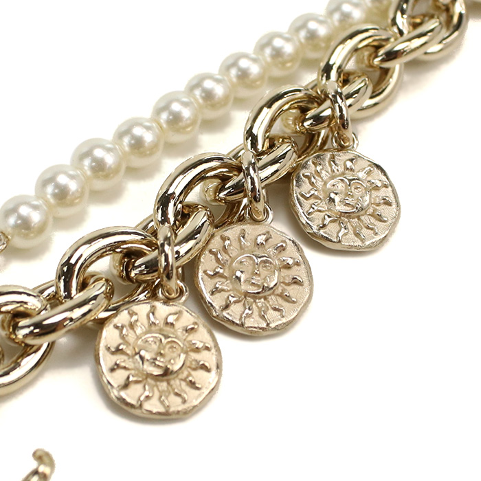 ディオール Christian Dior バッグチャーム V1325 WOMRS 301GOLD WHITE ゴールド系 ホワイト系 accessory-01 - 画像 (6)