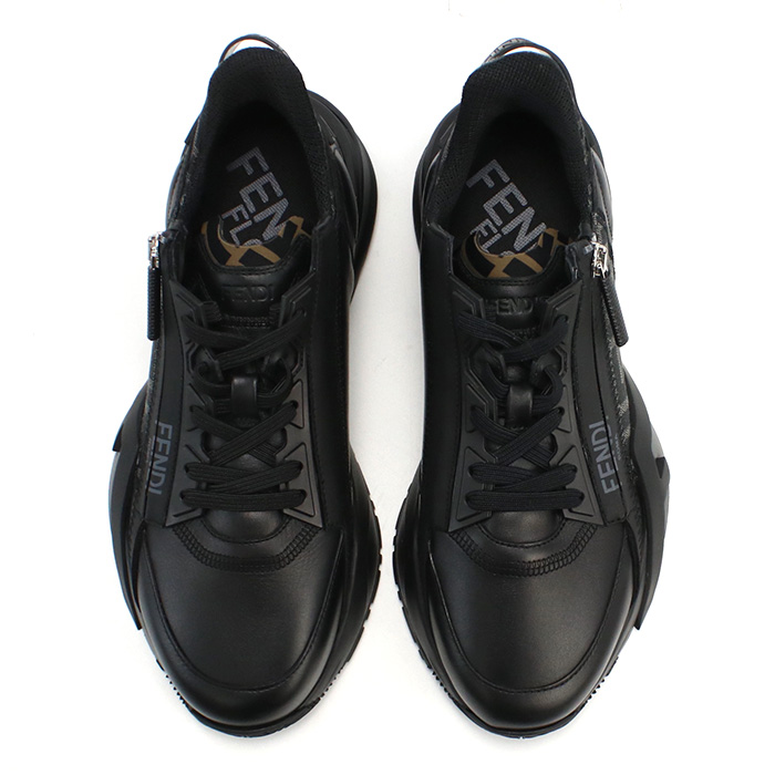 フェンディ FENDI フロー スニーカー メンズ ブランド7E1392 AJZH F1DV5 FFジャガードブラック shoes-01 - 画像 (10)