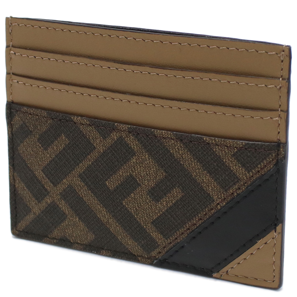 フェンディ FENDI カードケース ブランド7M0164 AJF8 F1EGAブラウン系 gsm-3 - 画像 (4)