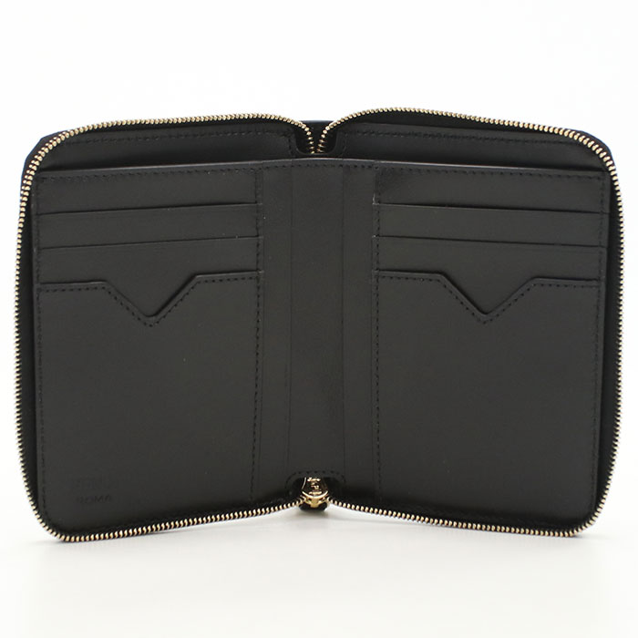 FENDI フェンディ 二つ折り財布 FFロゴ 8M0508 ALV4 F0KUR レディース ブラック - 画像 (6)