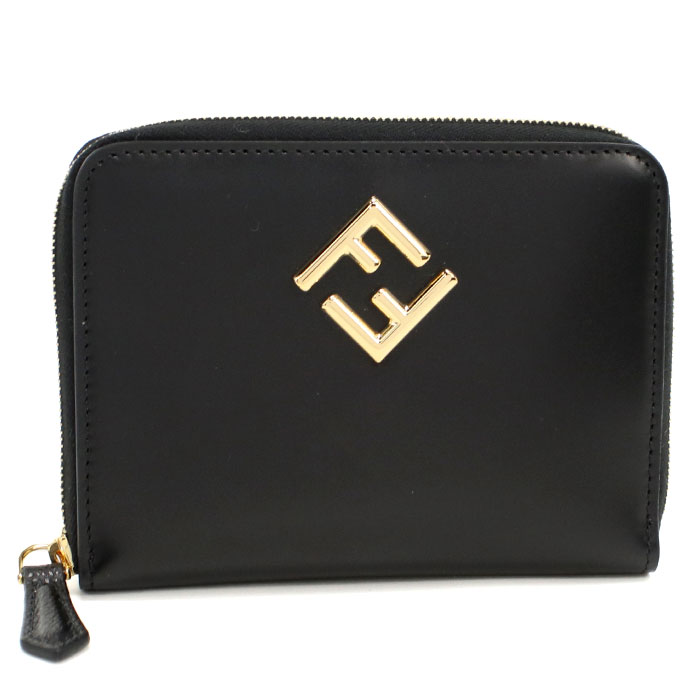 FENDI フェンディ 二つ折り財布 FFロゴ 8M0508 ALV4 F0KUR レディース ブラック - 画像 (9)