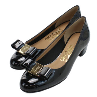 フェラガモ FERRAGAMO  レディースシューズ　ブランド　ヴァラ01-B221 0591963　NEROブラック　shoes-01