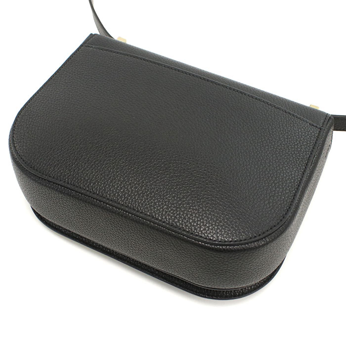 FERRAGAMO フェラガモ 斜め掛け ショルダーバッグ 21-9867 NERO DOUBLE GANCIO FLAP レディース ブラック - 画像 (7)