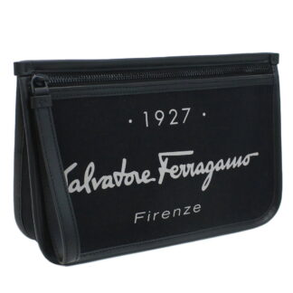 フェラガモ FERRAGAMO  クラッチバッグ ブランド24-0971 0757845　NEROブラック seco-01