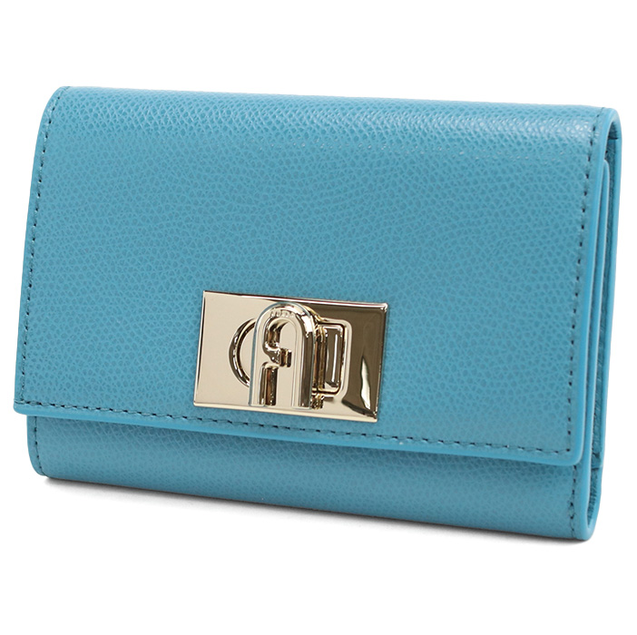 FURLA フルラ 三折財布背面F小銭入 WP00225 ARE000 TR400 FURLA 1927 レディース ブルー - 画像 (3)