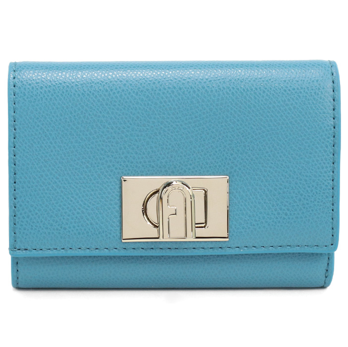 FURLA フルラ 三折財布背面F小銭入 WP00225 ARE000 TR400 FURLA 1927 レディース ブルー - 画像 (9)