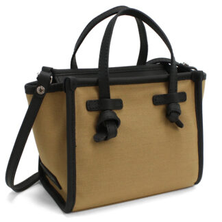 ジャンニキアリーニ GIANNI CHIARINI  トートバッグ　ブランド8065　CNVCAPPUCCINO ブラウン系　bag-01