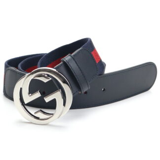 グッチ GUCCI メンズベルト411924 H917N 8497ネイビー系 bos-28