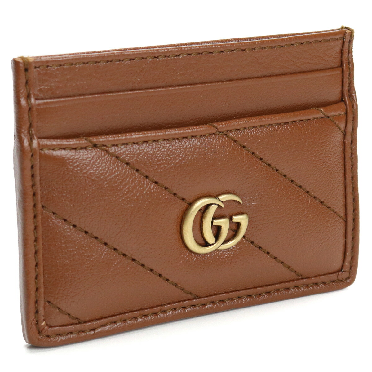 グッチ GUCCI GG MARMONT 2.0 カードケース ブランド カードケース443127 0OLFT 2535ブラウン系 gsm-3