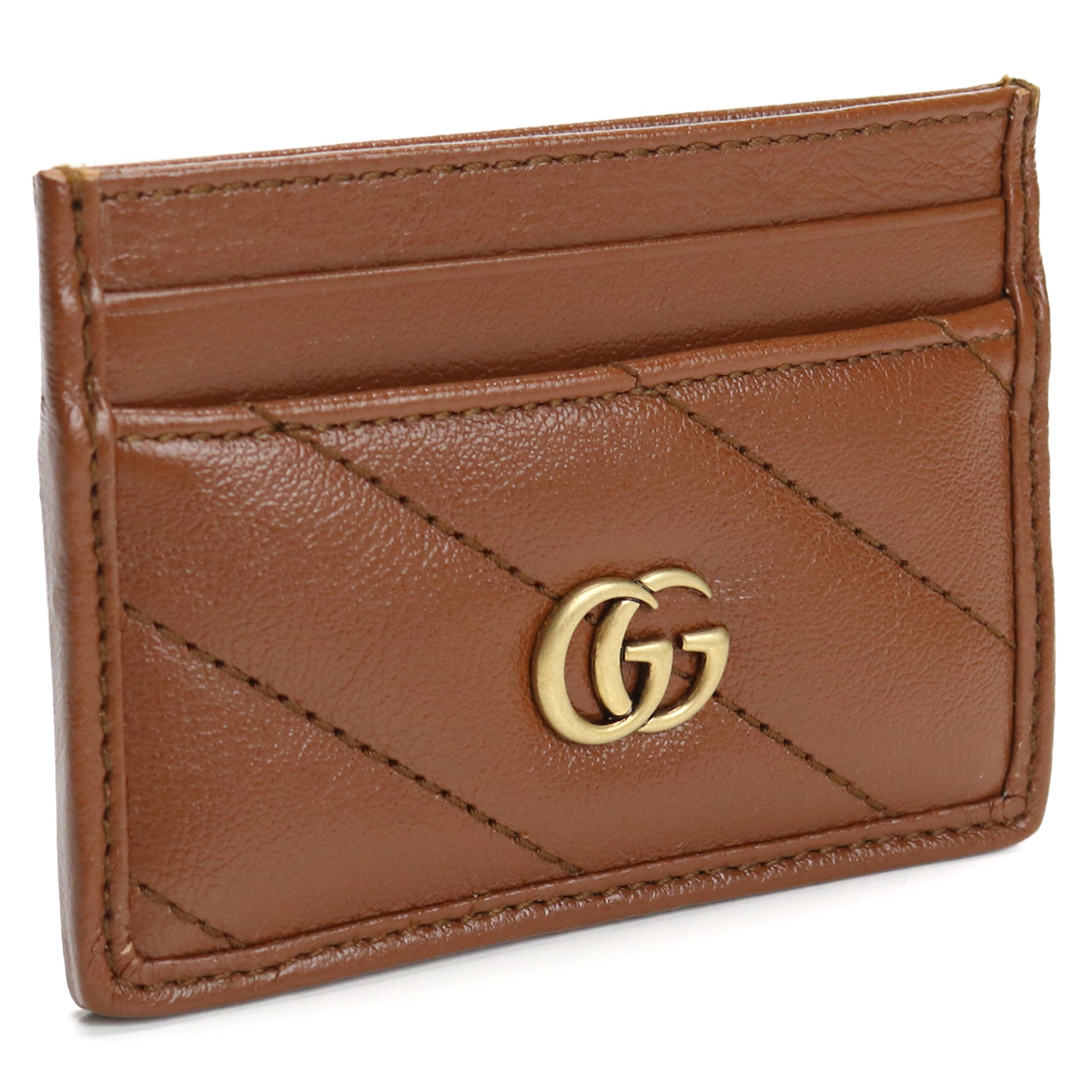 グッチ GUCCI GG MARMONT 2.0 カードケース ブランド カードケース443127 0OLFT 2535ブラウン系 gsm-3 - 画像 (2)