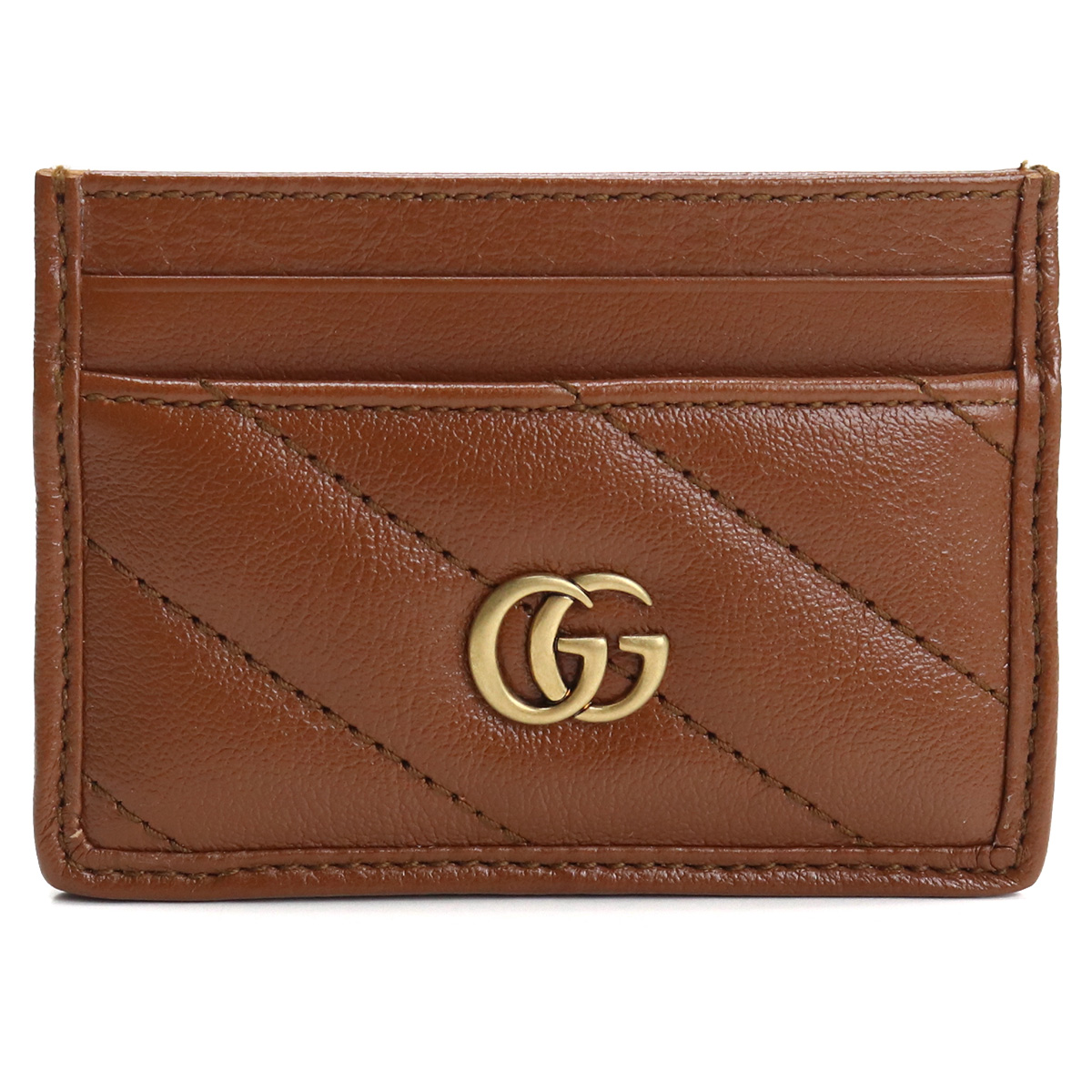 グッチ GUCCI GG MARMONT 2.0 カードケース ブランド カードケース443127 0OLFT 2535ブラウン系 gsm-3 - 画像 (3)