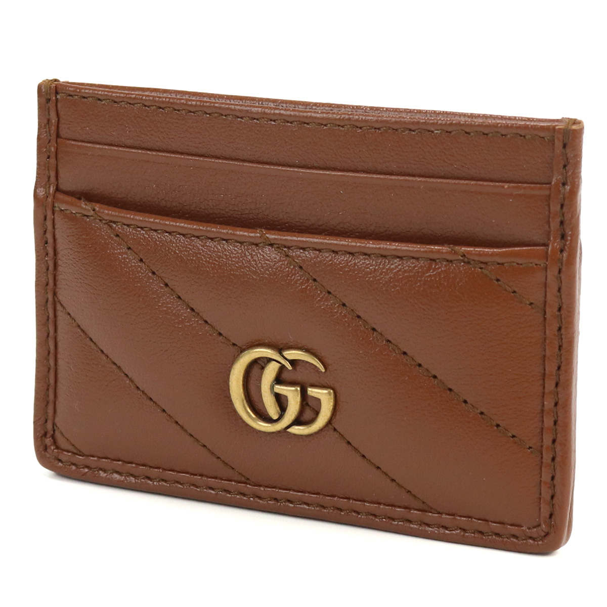 グッチ GUCCI GG MARMONT 2.0 カードケース ブランド カードケース443127 0OLFT 2535ブラウン系 gsm-3 - 画像 (4)