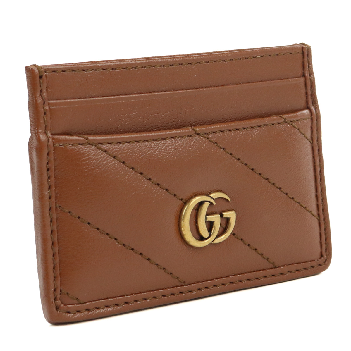 グッチ GUCCI GG MARMONT 2.0 カードケース ブランド カードケース443127 0OLFT 2535ブラウン系 gsm-3 - 画像 (5)