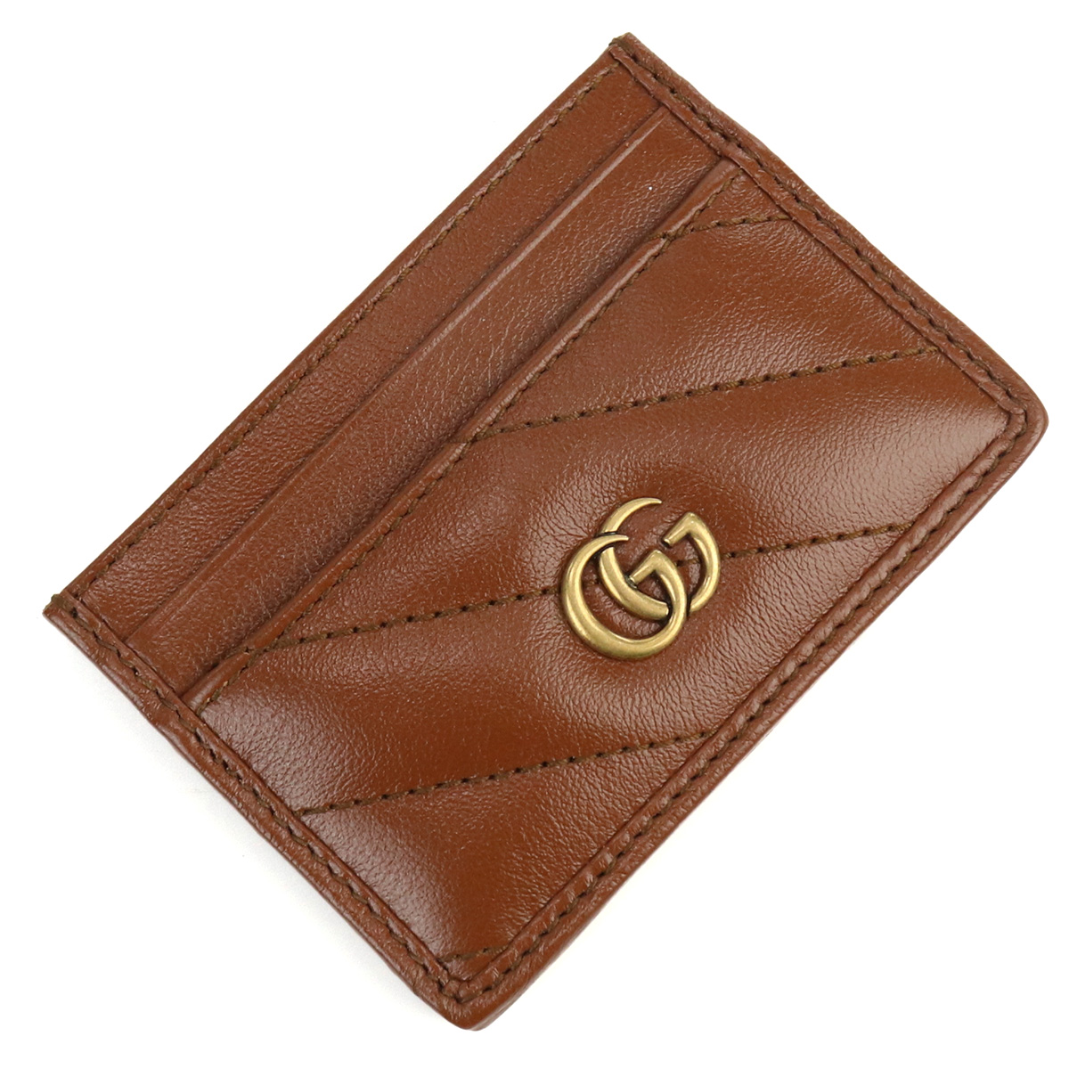 グッチ GUCCI GG MARMONT 2.0 カードケース ブランド カードケース443127 0OLFT 2535ブラウン系 gsm-3 - 画像 (6)